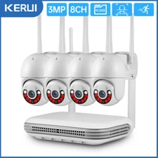 KERUI Security Camera System Outdoor Wireless Audio Wi-Fi Home CCTV 5MP 8CH NVR