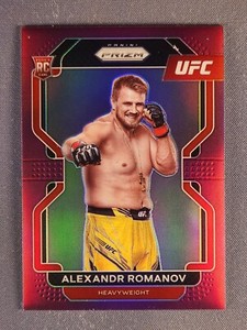 2022 Panini Prizm UFC #137 Alexandr Romanov Rookie RC Purple Prizm /149 SSP