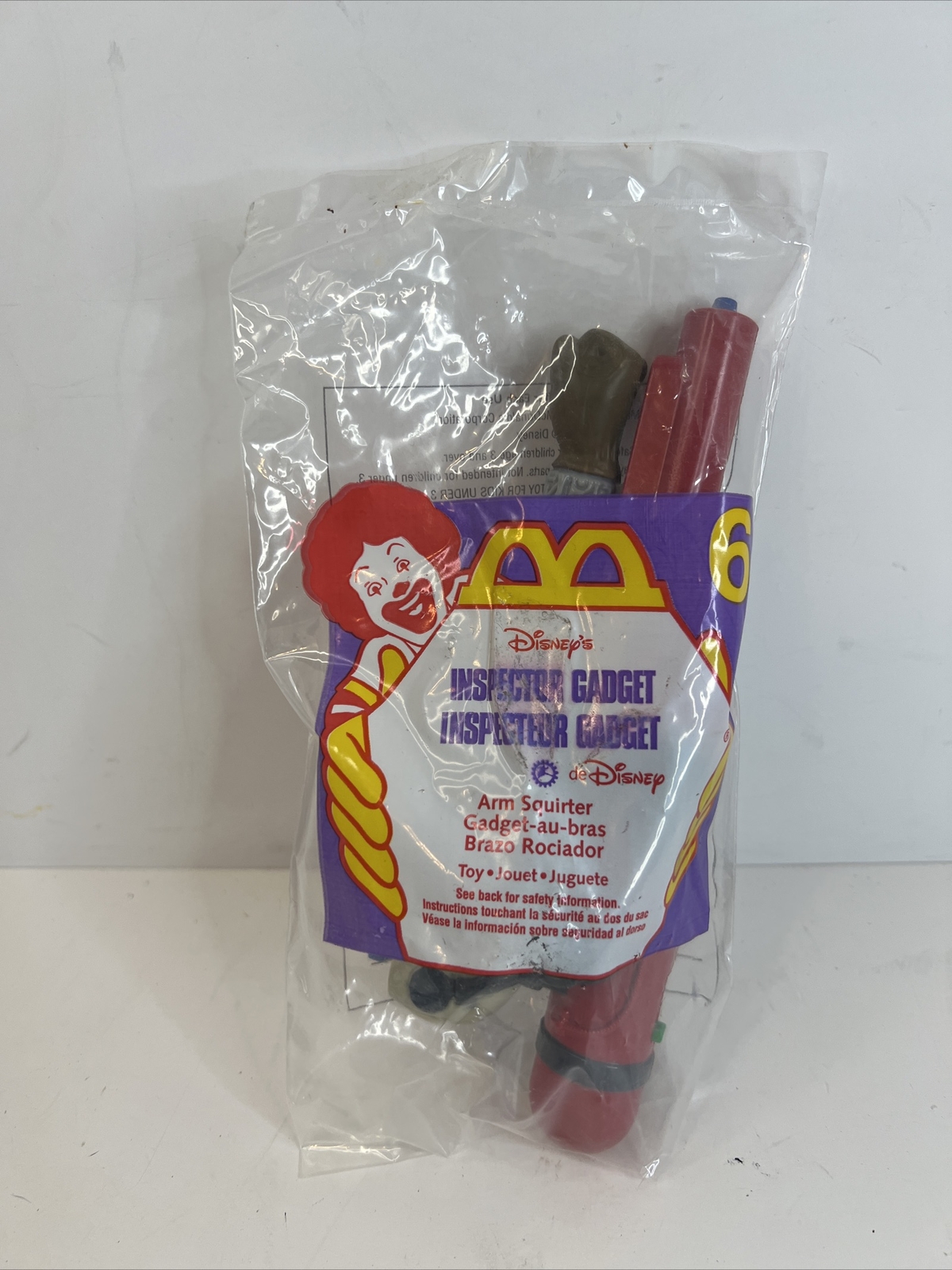 1999 McDonald's Happy Meal Toy Inspector Gadget Arm Squirter # 6 ~ NEW