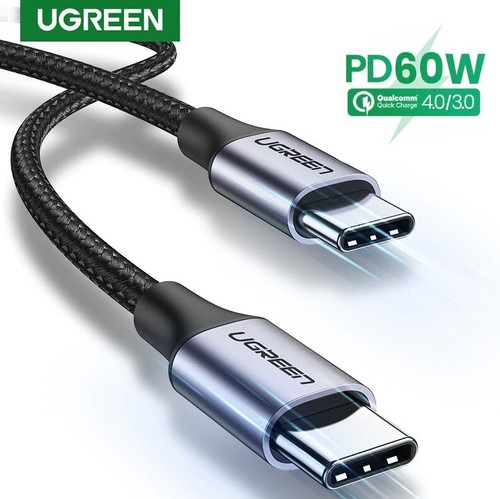 Ugreen 60W USB C to Type C Charger Cable PD Fast Charge Lead For Samsung Huawei - Picture 1 of 7