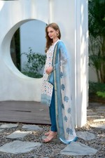 kurti set for women White color Cotton with print