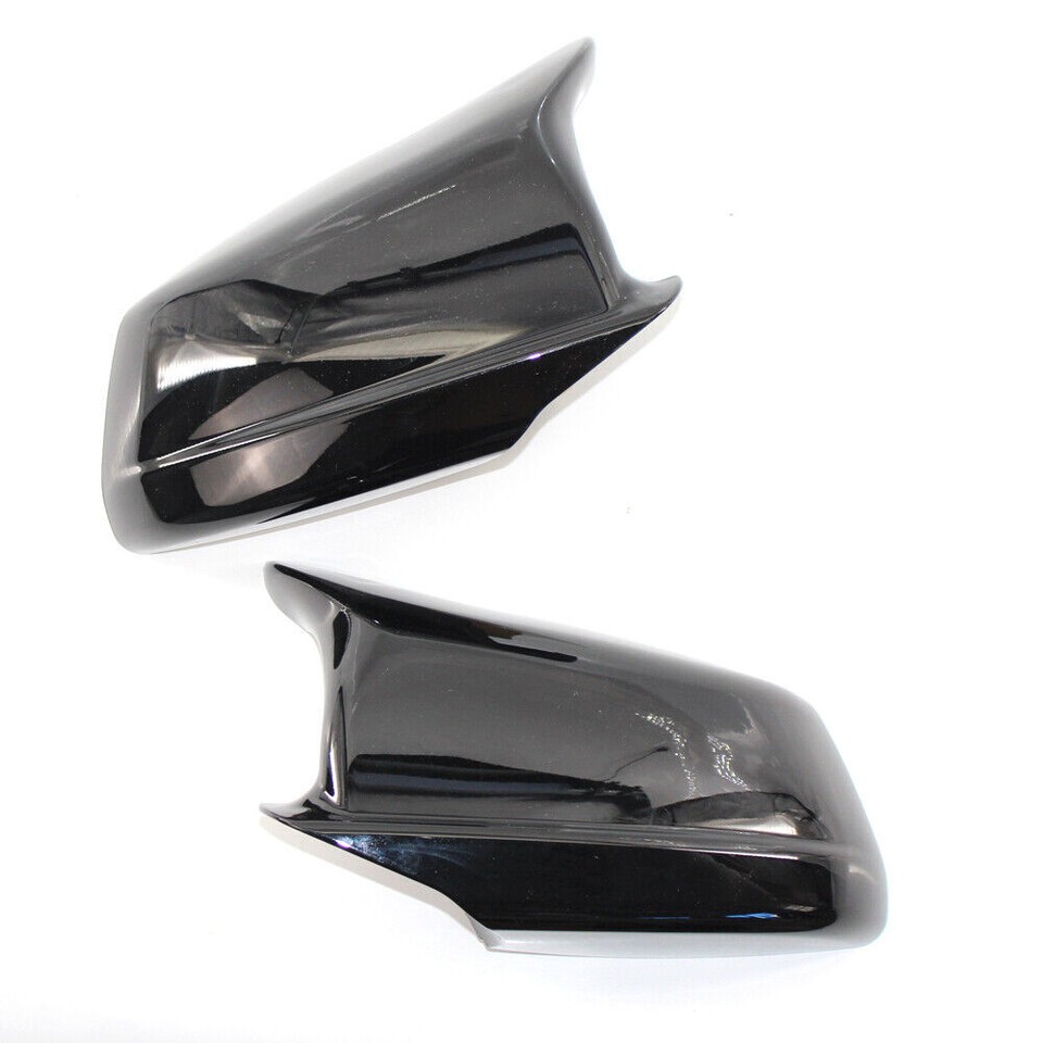 Auto Gloss Black Side Mirror Housing Cap Covers For 5Series F10 F11