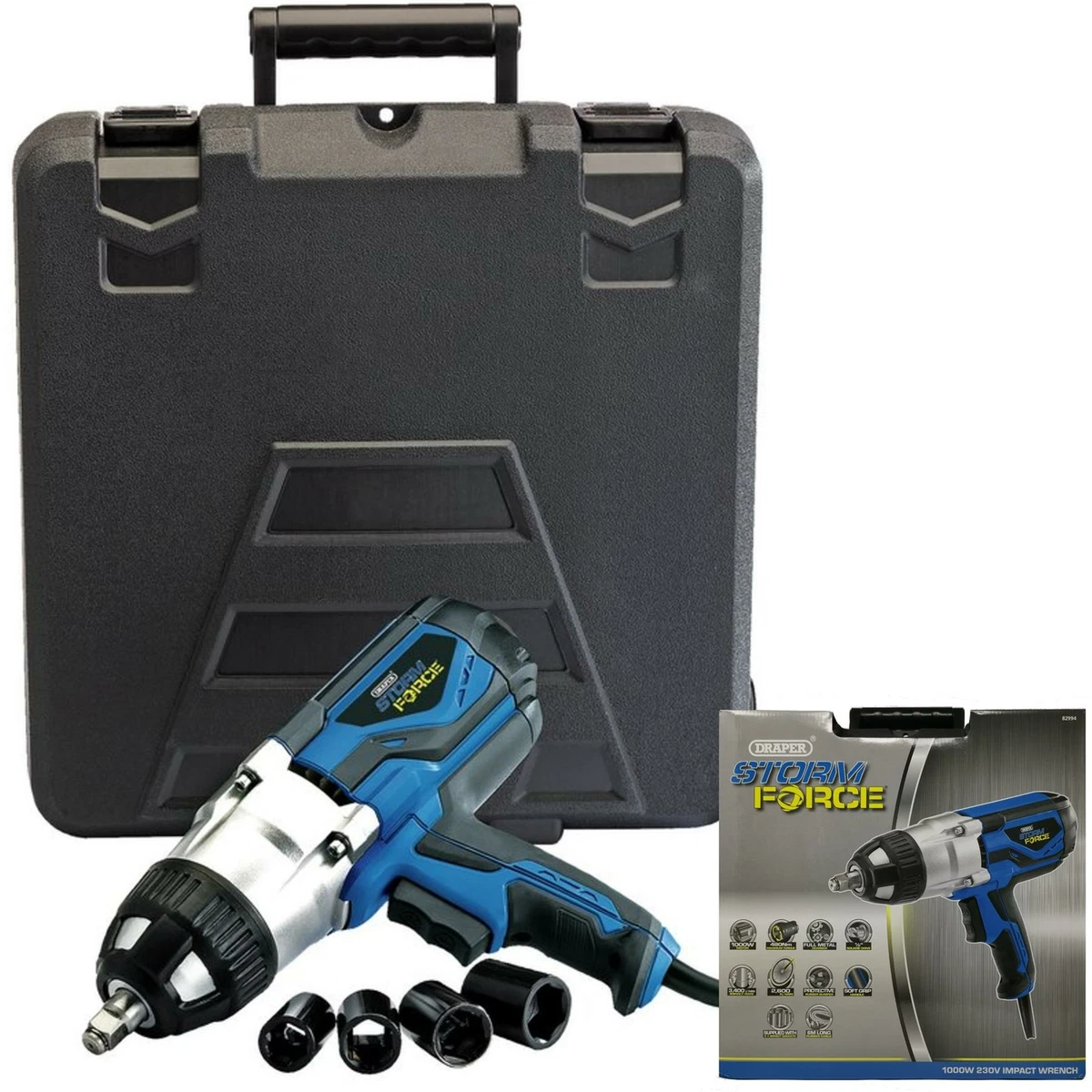Draper 1000W Electric Impact Drill Wrench 1 2