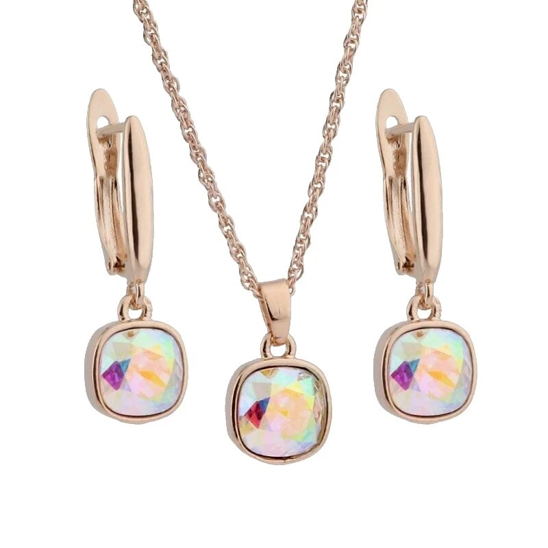 Copper Glass Fashion Jewelry Sets