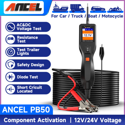 Ancel PB50 Circuit Probe Tester Electrical System Car Diagnostic Tool 12V 24V