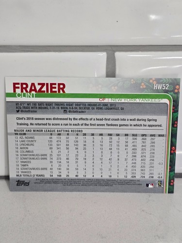 2019 Topps Holiday #HW1-200 Base Plus Metallic Snowflake Parallels, Autos, & Var - Picture 382 of 462