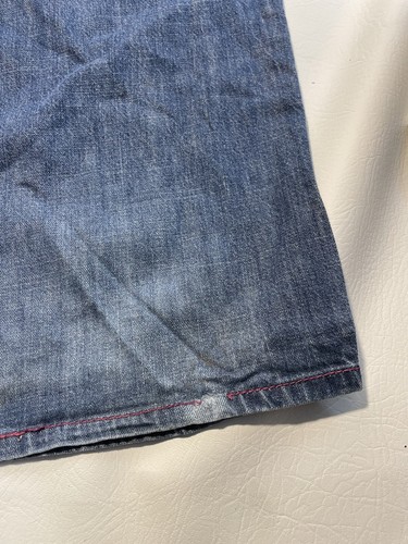 Vtg Y2K Ecko Unlimited Mens 38 X 29 Denim Blue Jeans Embroidered Paint Splatter - Picture 10 of 10