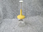 Vintage Federal Housewares Harvest Gold Glass Nut Manual Food Chopper Tool USA