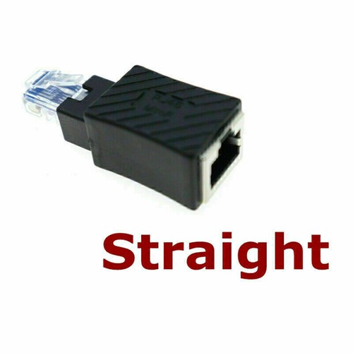 90° Ethernet LAN RJ45 Male to Female Right Angle Network Cat5e Cat6e Adapter - Photo 8/12