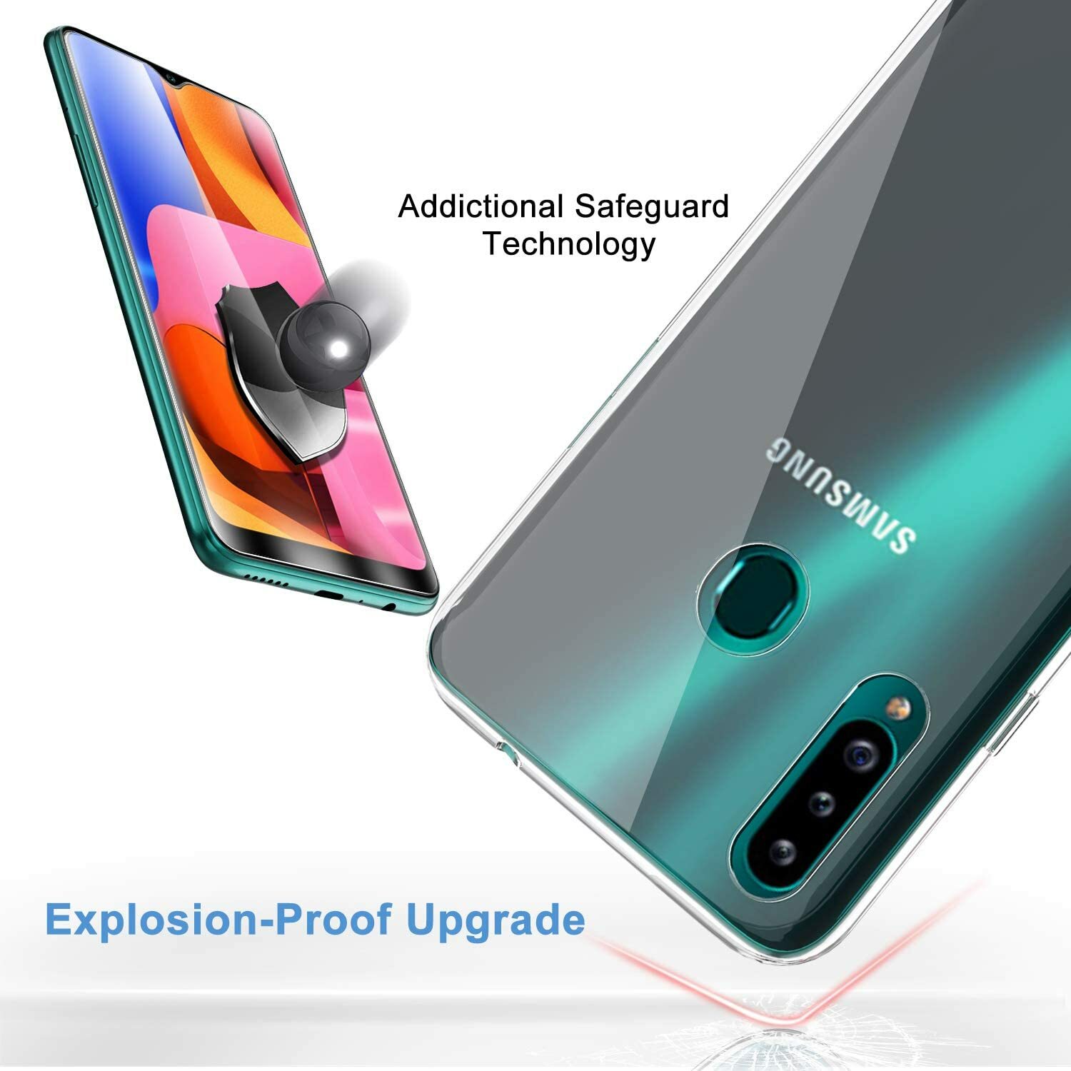 Custodia TPU Trasparente + Vetro Temperato 9H Per OPPO A60 4G - Protezione 360°