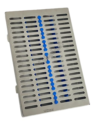 CYNAMED USA GERMAN DENTAL AUTOCLAVE STERILIZATION CASSETTE RACK BOX TRAY FOR 20 INSTRUMENT