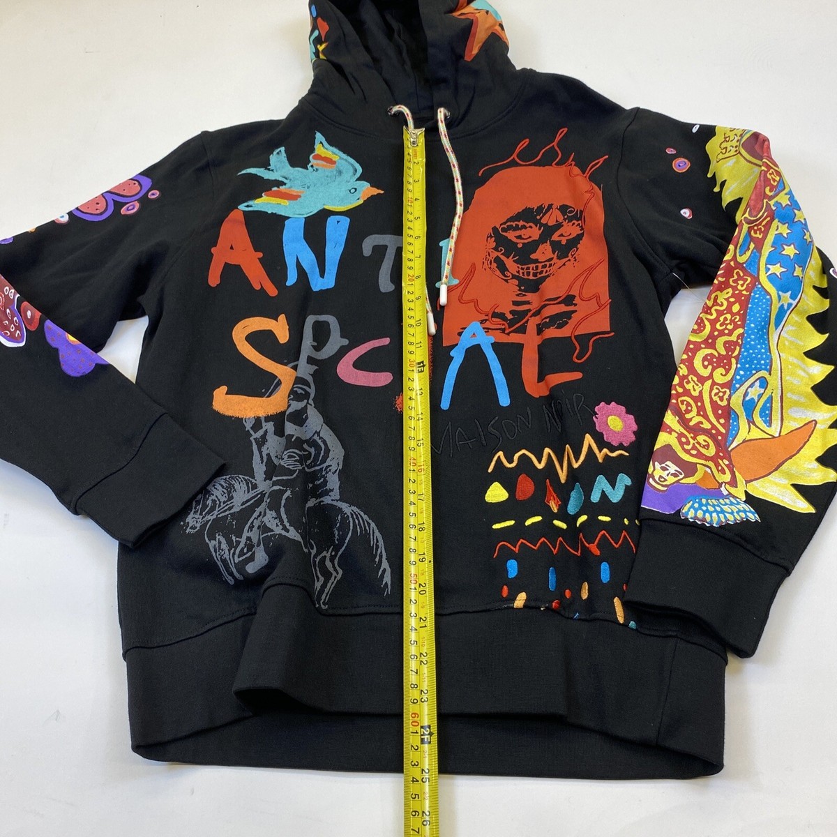 Men Maison Noir L/S hoodie 100% authentic size Medium
