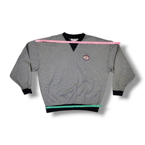 Vintage Slazenger Ford's Colony Williamsburg Houndstooth Sweatshirt Men's Size L - Picture 4 of 14
