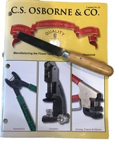 c s osborne #76 1/2 Trimmer and Upholsterer Square Point Knife Made in USA