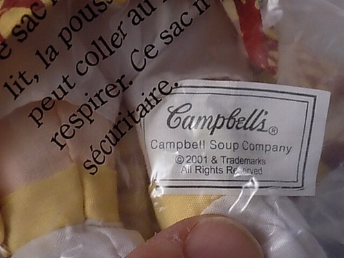 Campbell's Alphabet Soup Kids - Advertising Dolls 8" Cloth 2001 New in Bag - Picture 6 of 7