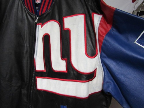 New York Giants Men's Size 3X-Large or 4X-Large Leather Jacket B1 742 - Picture 3 of 4