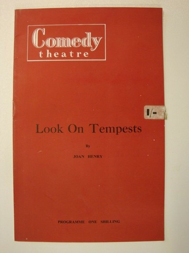 Look On Tempests, Comedy Theatre 1960: Vanessa Redgrave, Gladys Cooper, I Hunter - Picture 1 of 5