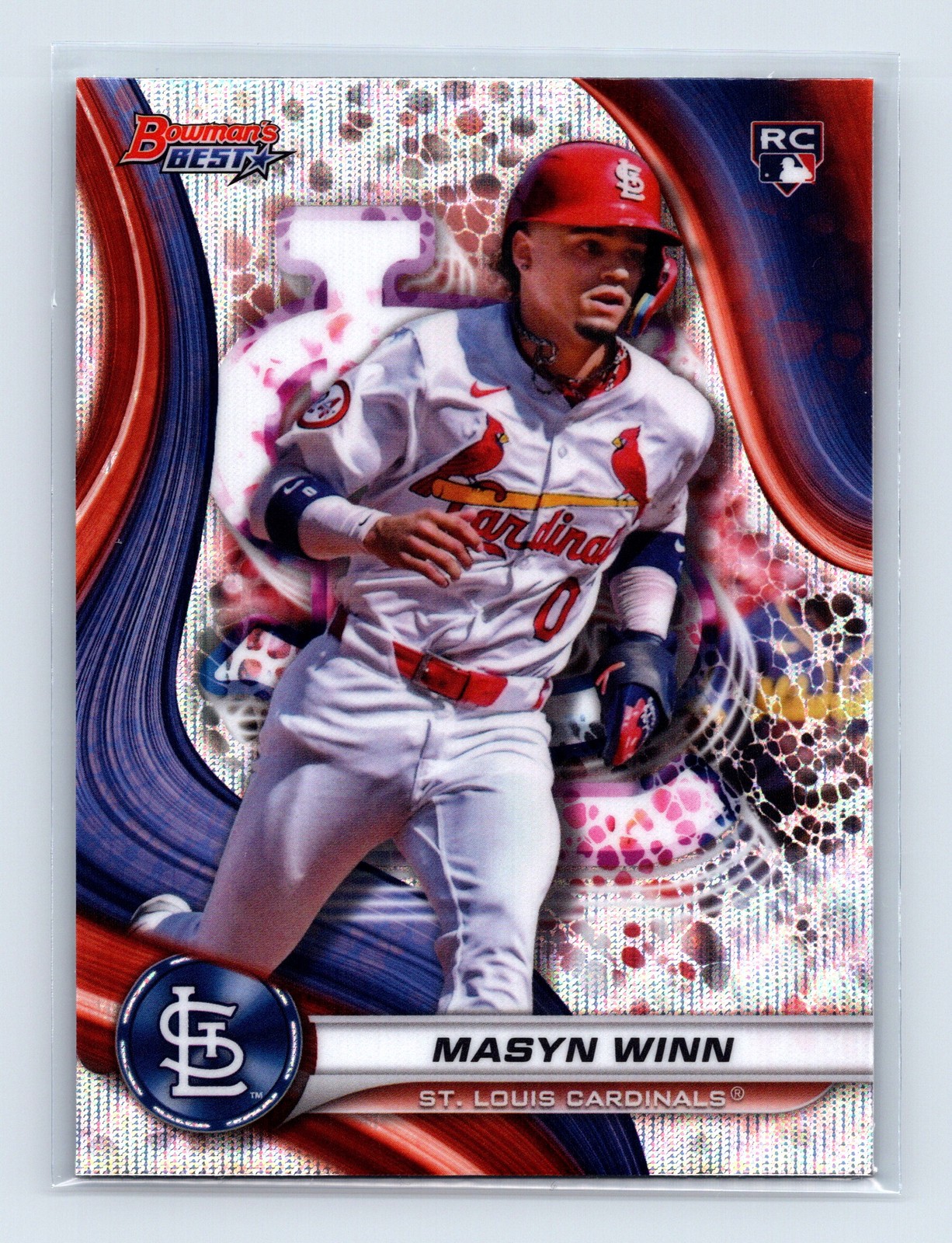 2024 Bowman's Best #60 Masyn Winn Wave Refractors Rookie