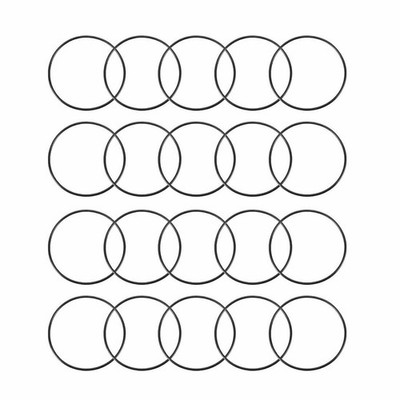 20Pcs Black 42mm x 1.2mm Nitrile Rubber O Ring   Oil Sealing Grommets  *bn