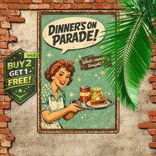 Thanksgiving Turkey Retro Plaques 8x12 Metal Tin Sign Home Decor