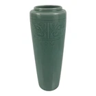 Japanese Porcelain Flower Vase Ikebana Kabin Celadon Green Abstract Tall FK256