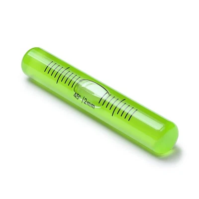 Fiole en verre de rechange pour niveau à bulle, sans ergot, 70mm x 11mm - Photo 1/4