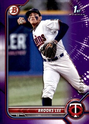 2022 Bowman Purple Brooks Lee #Bd-153 /250
