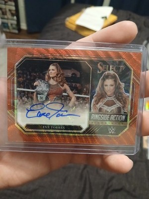 2023 Panini Select WWE Eve Torres Autograph Red Prizm