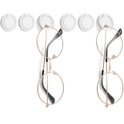 Ymapinc 6pcs Adhesive Eyeglasses Holder,180°Folding design,Sunglasses Holde