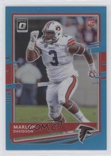 2020 Panini Donruss Optic Rookies Aqua Prizm 132/299 Marlon Davidson #135 mm8