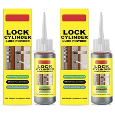Pack of 2 Hinges Lock Cylinder Lubricating Powder Lock Cylinder Graphite Powder