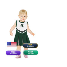 Little King Ncaa Infant/Toddler Girls One Piece Team Cheer Jumper