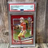 Brock Purdy 2023 Donruss #168 Optic Red Prizm 45/99 49ers PSA Mint 9