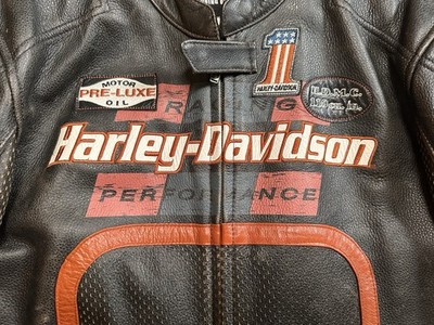 Harley Davidson Men's Half Mile Perforated Distressed Leather
