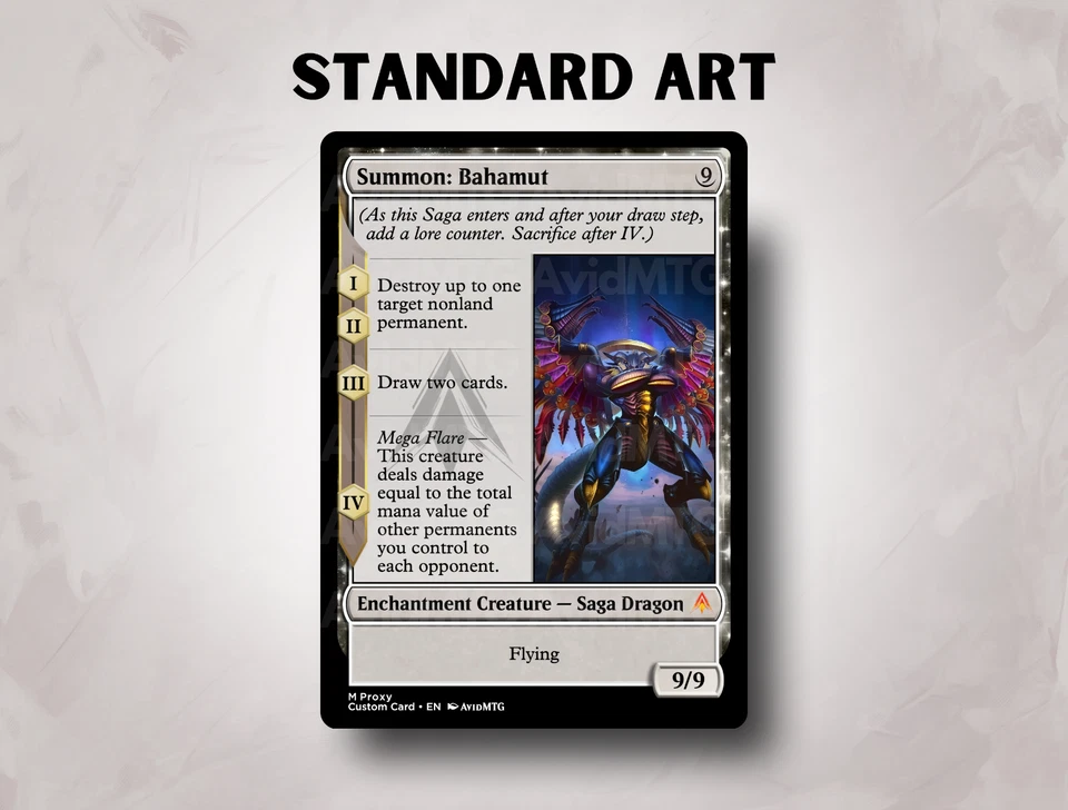 Summon: Bahamut - Custom Magic: The Gathering Card - Image 4 of 4