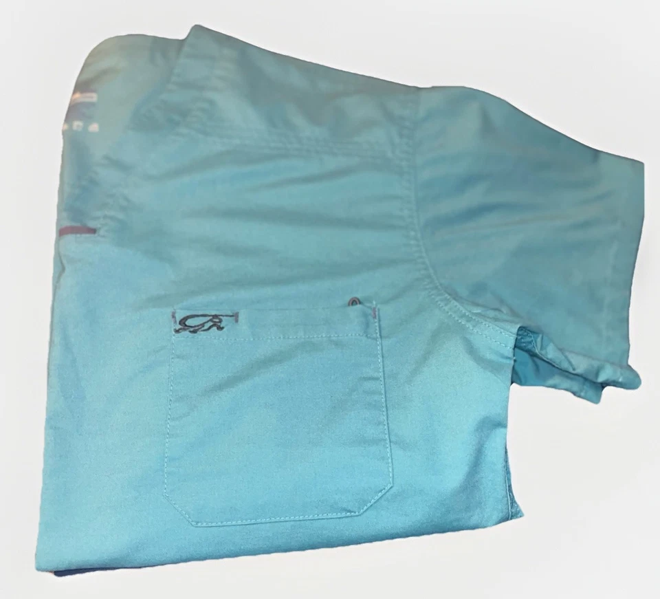 Iguana Med женский мужской размер XL скраб топ с коротким рукавом грумер медицинский ветеринар - Изображение 2 из 4