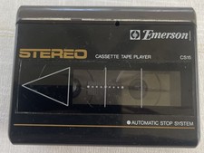 Emerson Stereo Cassette Player Vintage Model No. CS15CS PARTS OR REPAIR ONLY