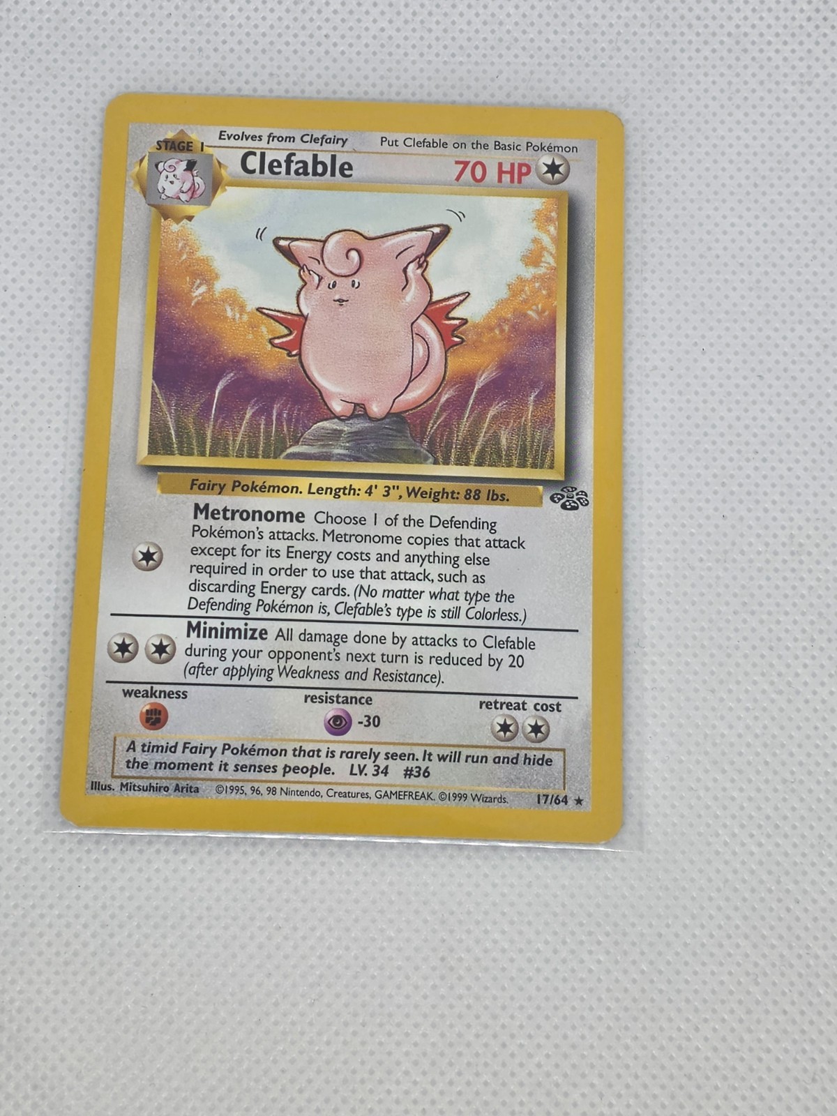 Clefable (17) - Jungle 17/64 Pokemon Card LP
