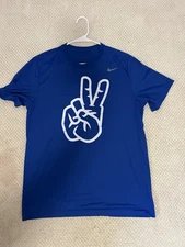 SMU Nike Men's Blue Graphic Tee with Pony Up Player Issued