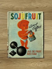Tôle Ancienne Lithographiée Sojufruit - G.De Andreis Marseille (no émaillée)