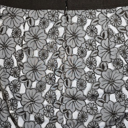 Ann Taylor Skirt Womens 10 Blue Black Lace Overlay Lined Pencil Fairy Grunge - Picture 3 of 11