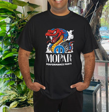 New Mopar Performance Active Logo American T-Shirt Funny