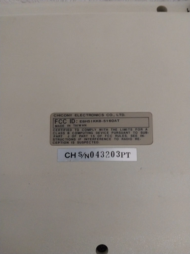 Chicony KB-5161A Mechanical Keyboard with Vintage Switch Keys for Electronics Enthusiasts