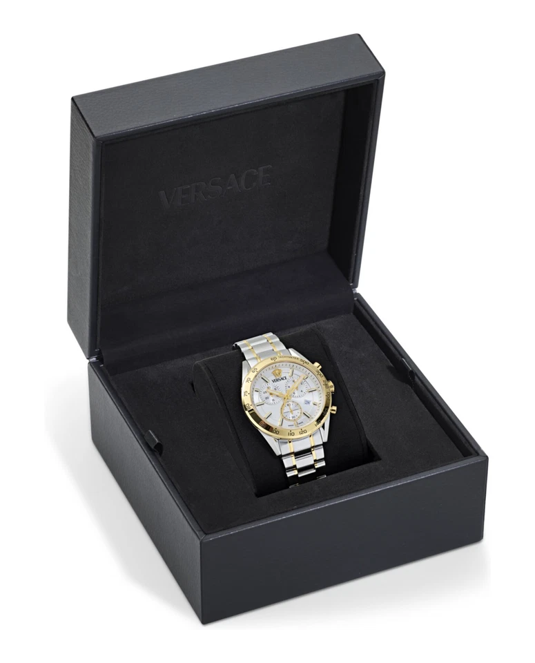 Reloj pulsera de moda Versace de dos tonos 41 mm para hombre Foto 4 de 4