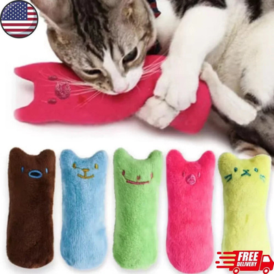 #ad Pet Cat Kitten Catnip Toys Chewing Teeth Grinding Thumb Interactive Funny Toy $6.99