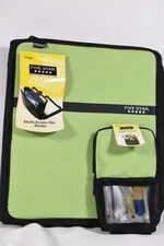Vtg MEAD Five Star 2’’ inch Zipper Binder Multi- Access File + Stand Store Case