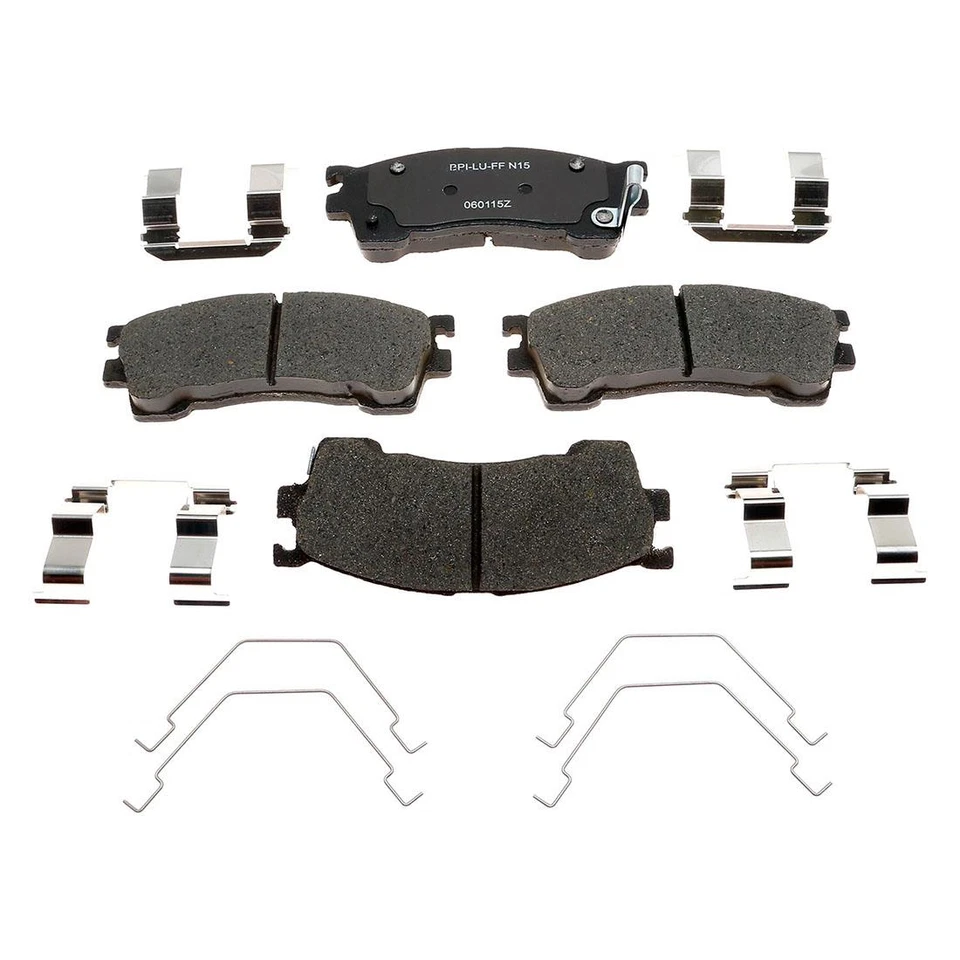 Kit de rotores de freno delanteros + pastillas de cerámica y herrajes para Mazda 626 1998-2002 Foto 2 de 4