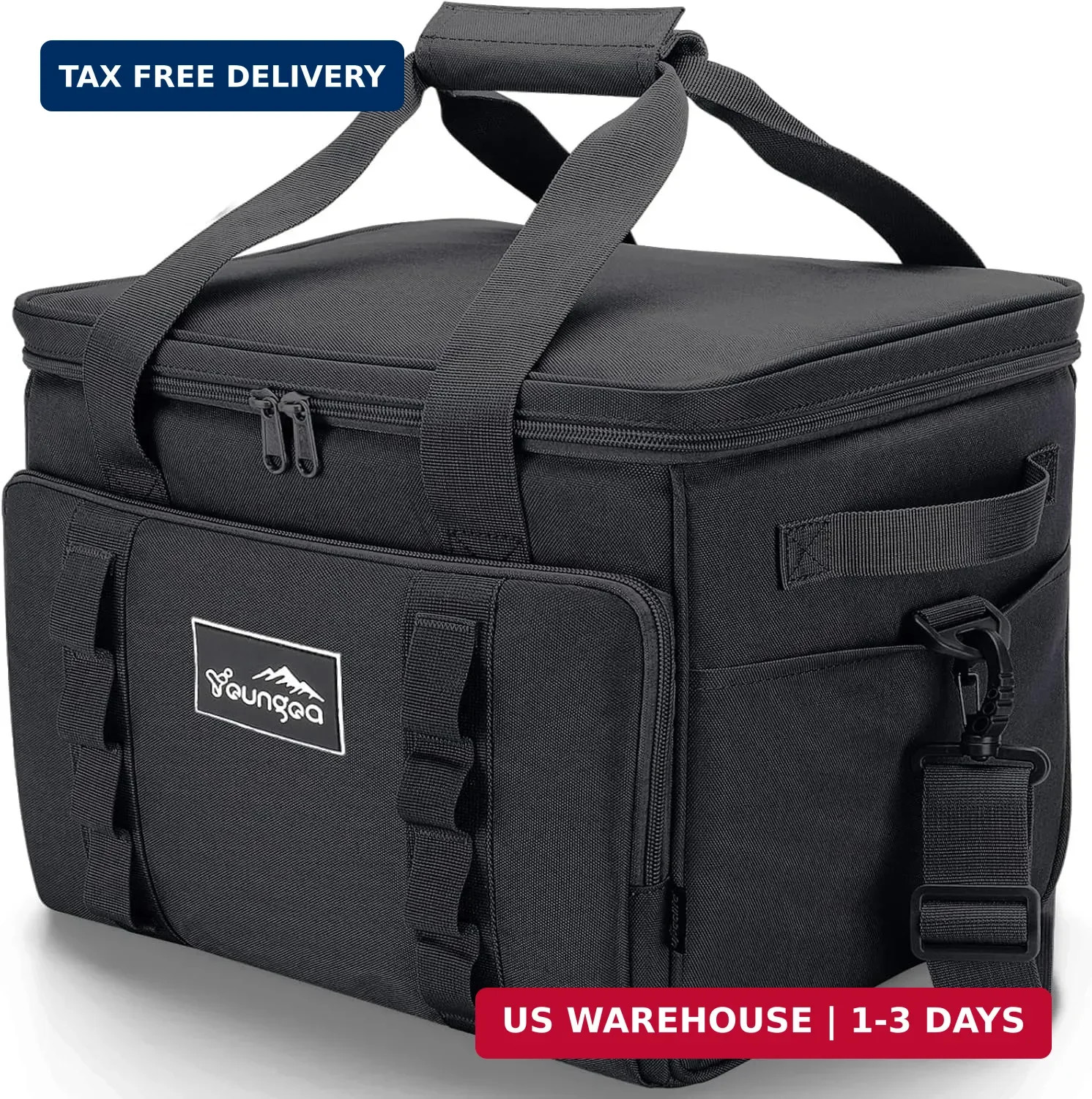 Cooler Bag 48-Can Insulated Leakproof Soft Cooler Large Collapsible Portable Tra