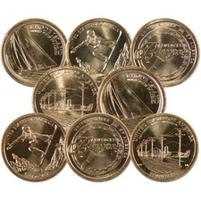 2022 Pd American Innovation Dollar 8 Coin Set Uncirculated Mint State