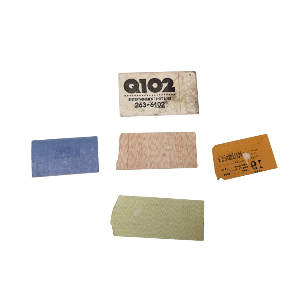 Lote 5 talones de boletos de concierto vintage Journey REO Speedwagon Doobie Bros 1978-82 Foto 2 de 4